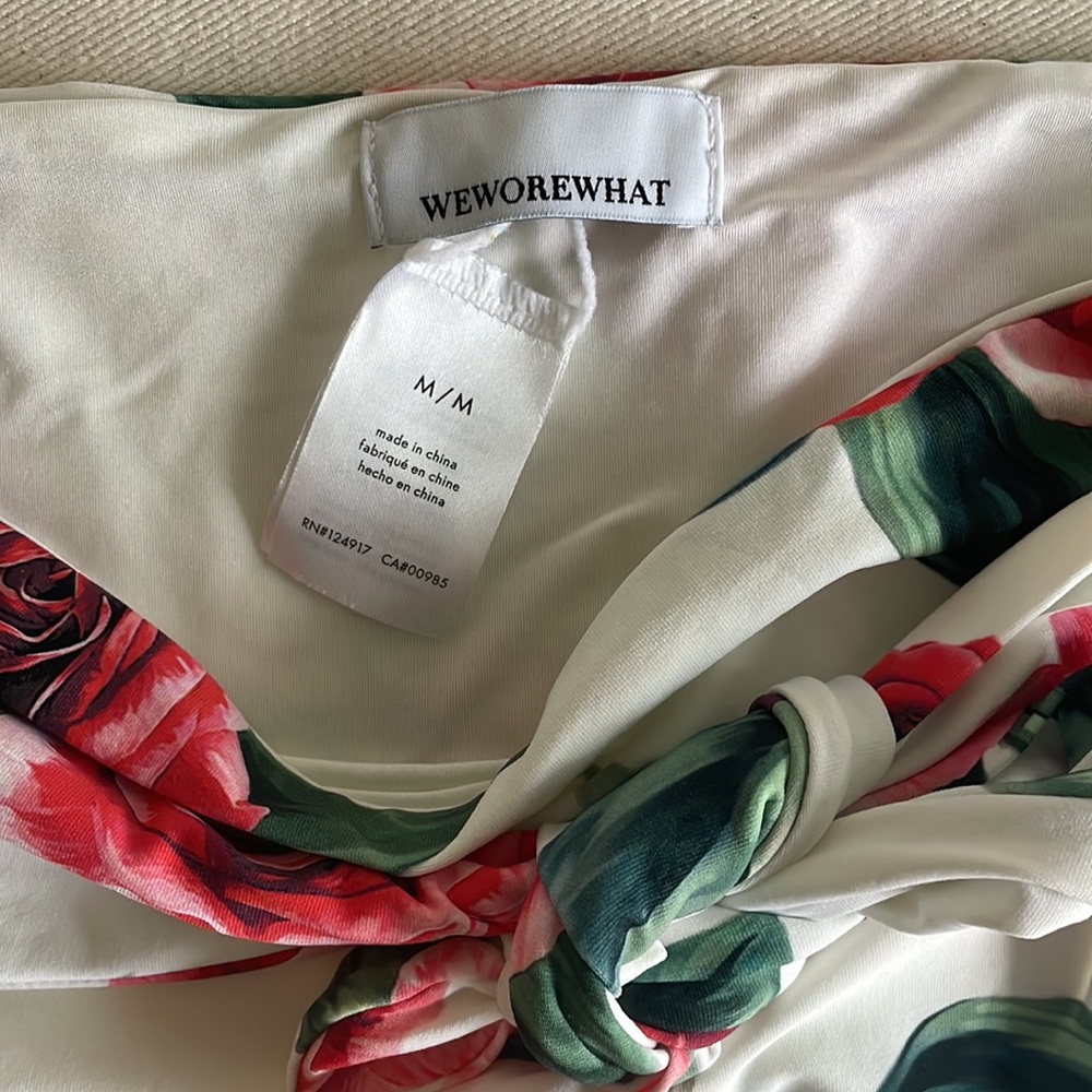 WeWoreWhat Riviera Roses Bikini Bottom - Picture 2 of 5